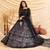 Black Frensh Silk Zari and 3mm sequins embroidered lehenga choli for party
