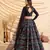Black Frensh Silk Zari and 3mm sequins embroidered lehenga choli for party