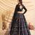Black Frensh Silk Zari and 3mm sequins embroidered lehenga choli for party