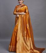 Yellow Color Designer Art Silk Saree for Women.