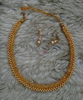 Elegent Choker Style Necklace  White Moti Set Bollywood style For Women & Girls 1