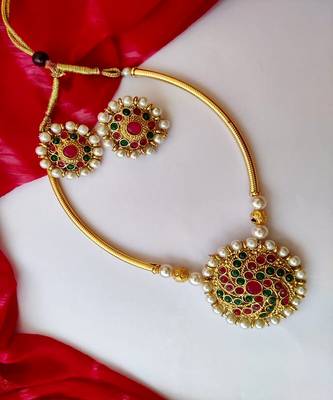 Elegant High Quality Multicolor Stones Choker Set For Women  & Girls 1