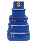 atorakushon   Nylon Blue Makeup Storage Box Cosmetic Vanity Travelling Bag Necklace Organizer Jewellery Pouch for Women