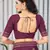 Wine embroidered art silk saree with blouse