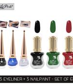 La Perla - CH Piano Nail Paint - Black Matte|Dark Green Matte|Violet Red Matte