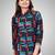Women's Blue Cotton Printed Regular Shirt