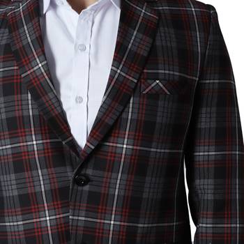 men's multicolour plain checks blazer 5
