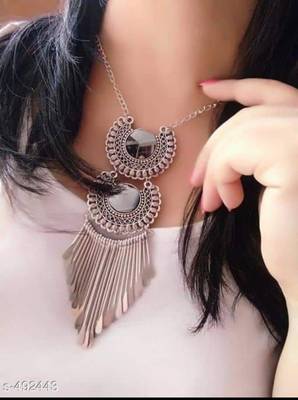 Oxidised Necklace  Set Trending daily use For Women And Girls 1