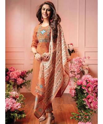 Brown Kurta full set 1