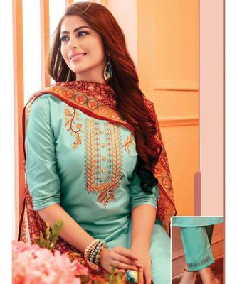 Turquoise Kurta full set 2