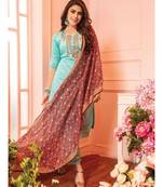 Turquoise Kurta full set