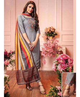 Grey Kurta full set 1