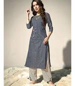Grey Kurta with Bottom