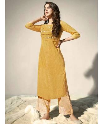 Yellow Kurta with Bottom 1