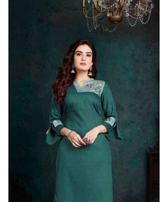 Green Silk Kurta with Bottom 2