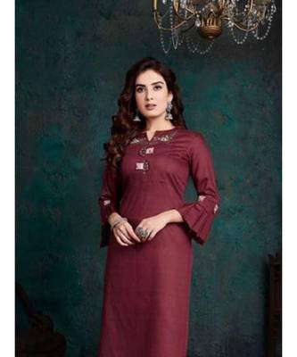 Maroon Silk Kurta with Bottom 2