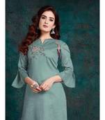 Grey Silk Kurta with Bottom