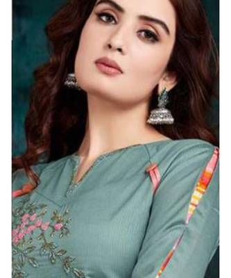 Grey Silk Kurta with Bottom 2