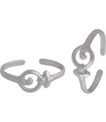 In Circular Silver Toe Ring-TR486