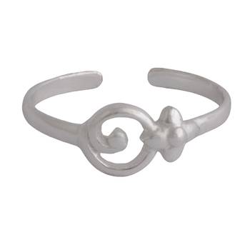 In Circular Silver Toe Ring-TR486 2