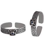 Blue CZ Butterfly Toe Ring- TR500