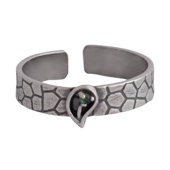 Leaf In Block Toe Ring-TR498 2