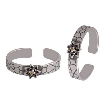 Star In Block Toe Ring-TR497 1