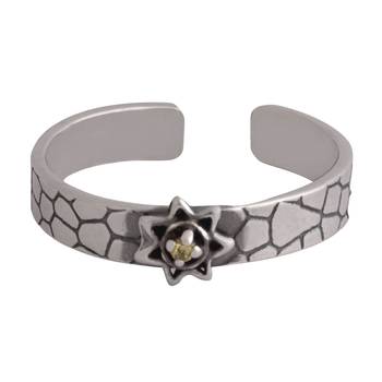 Star In Block Toe Ring-TR497 2