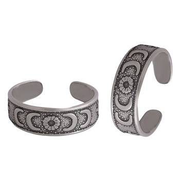 Moon & Stars Silver Toe Ring-TR489 1