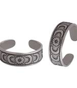 Moon & Stars Silver Toe Ring-TR489