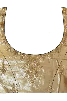 Yellow embroidered net semi stitched lehenga