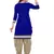 Blue Printed Synthetic Unstitched Salwar With Dupatta