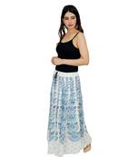Kastiel Cotton Hand Block Printed Skirt For Women