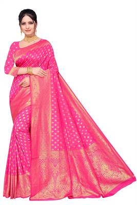 Banarasi Art Silk Saree Zari Woven Saree 1