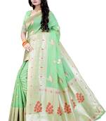 green SILK SAREE