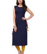 Women's Rayon Plain Readymade Kurti