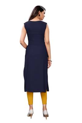Women's Rayon Plain Readymade Kurti 2
