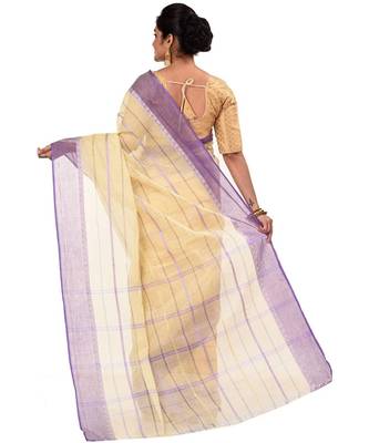Pure Cotton Bengali Boysko Tant Saree Without Blouse Piece 2