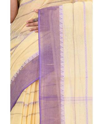 Pure Cotton Bengali Boysko Tant Saree Without Blouse Piece 3