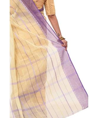 Pure Cotton Bengali Boysko Tant Saree Without Blouse Piece 4