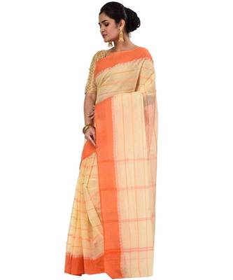 Pure Cotton Bengali Boysko Tant Saree Without Blouse Piece 2