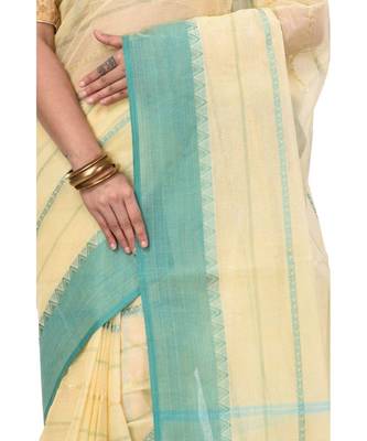 Pure Cotton Bengali Boysko Tant Saree Without Blouse Piece 5