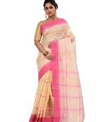 Pure Cotton Bengali Boysko Tant Saree Without Blouse Piece