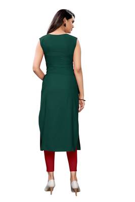 Women's Rayon Plain Readymade Kurti 2