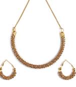 Ad Stone Diamond Studded Designer Gold  Hasli Necklace  set For women Jewellery