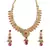 Elegant Kalamkari Style Ad Pink Stones Studded Necklace  Set Bollywood style For Women & Girls