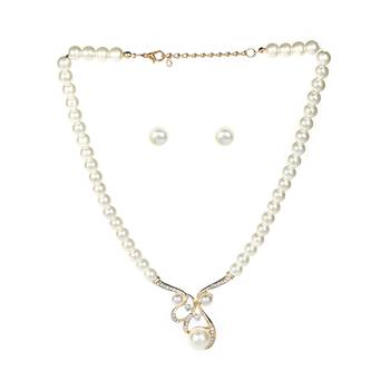 Real Pearls Natural White Pearl Necklace  Traditional Jewellery With Matching Earrings for Women and Girls 1
