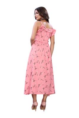 Pink printed cotton ethnic-kurtis 2