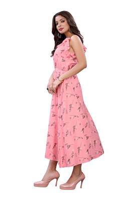 Pink printed cotton ethnic-kurtis 5