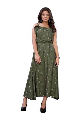 Green printed cotton ethnic-kurtis 1